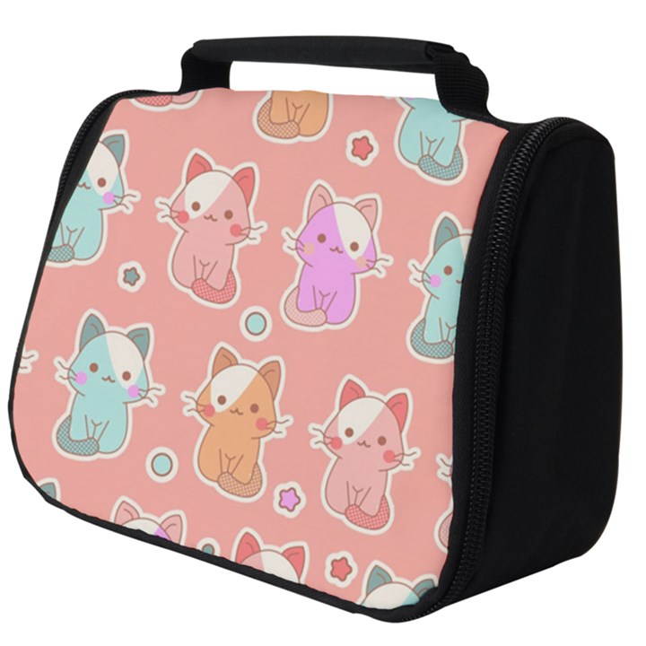 Cute-kawaii-kittens-seamless-pattern Full Print Travel Pouch (Big)