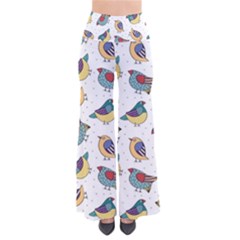 Seamless-pattern-with-hand-drawn-bird-black So Vintage Palazzo Pants