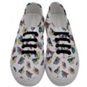 Seamless-pattern-with-hand-drawn-bird-black Men s Classic Low Top Sneakers View1