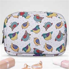 Seamless-pattern-with-hand-drawn-bird-black Make Up Pouch (small)