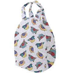 Seamless-pattern-with-hand-drawn-bird-black Travel Backpacks