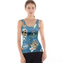 Seamless-pattern-funny-astronaut-outer-space-transportation Tank Top View1