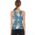 Seamless-pattern-funny-astronaut-outer-space-transportation Tank Top View2