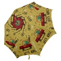 Childish-seamless-pattern-with-dino-driver Hook Handle Umbrellas (Small) View2