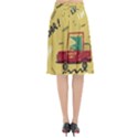 Childish-seamless-pattern-with-dino-driver Flared Midi Skirt View2