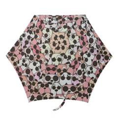 Cute-dog-seamless-pattern-background Mini Folding Umbrellas