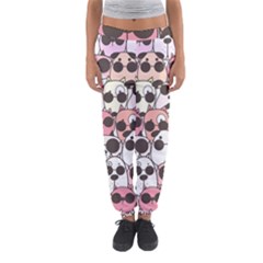 Cute-dog-seamless-pattern-background Women s Jogger Sweatpants