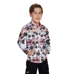 Cute-dog-seamless-pattern-background Kids  Windbreaker