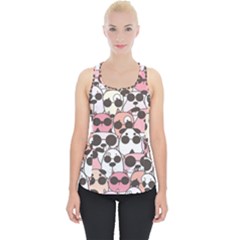 Cute-dog-seamless-pattern-background Piece Up Tank Top