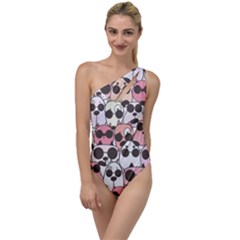 Cute-dog-seamless-pattern-background To One Side Swimsuit by Jancukart