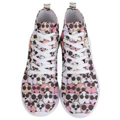 Cute-dog-seamless-pattern-background Men s Lightweight High Top Sneakers