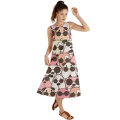 Cute-dog-seamless-pattern-background Summer Maxi Dress