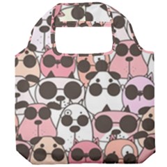 Cute-dog-seamless-pattern-background Foldable Grocery Recycle Bag