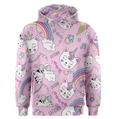 Beautiful Cute Animals Pattern Pink Beautiful Cute Animals Pattern Pink Rainbow Men s Core Hoodie