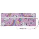 Beautiful cute animals pattern pink Beautiful cute animals pattern pink rainbow Roll Up Canvas Pencil Holder (M) View2