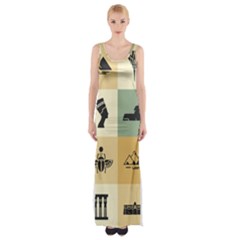 Egyptian-flat-style-icons Thigh Split Maxi Dress