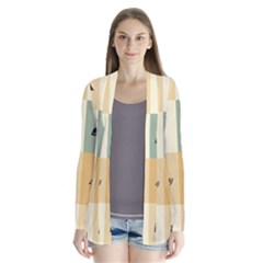 Egyptian-flat-style-icons Drape Collar Cardigan