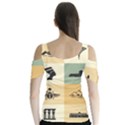 Egyptian-flat-style-icons Butterfly Sleeve Cutout Tee  View2