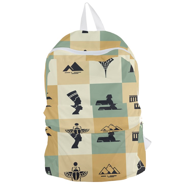 Egyptian-flat-style-icons Foldable Lightweight Backpack