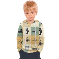 Egyptian-flat-style-icons Kids  Overhead Hoodie