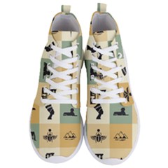 Egyptian-flat-style-icons Men s Lightweight High Top Sneakers