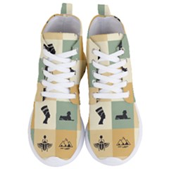 Egyptian-flat-style-icons Women s Lightweight High Top Sneakers