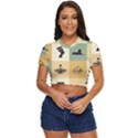 Egyptian-flat-style-icons Side Button Cropped Tee View1