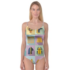 Egypt-icons-set-flat-style Camisole Leotard 