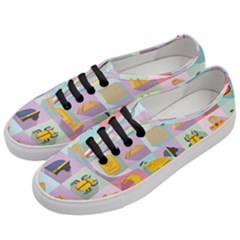 Egypt-icons-set-flat-style Women s Classic Low Top Sneakers by Jancukart