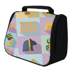 Egypt-icons-set-flat-style Full Print Travel Pouch (small)