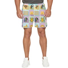 Egypt-icons-set-flat-style Men s Runner Shorts by Jancukart