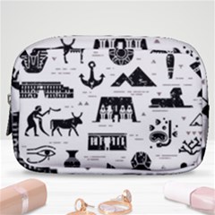 Dark-seamless-pattern-symbols-landmarks-signs-egypt --- Make Up Pouch (small) by Jancukart