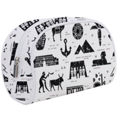 Dark-seamless-pattern-symbols-landmarks-signs-egypt --- Make Up Case (large)