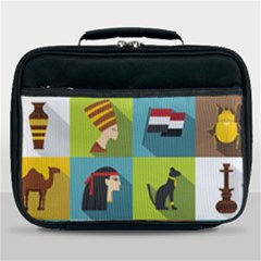 Egypt-travel-items-icons-set-flat-style Lunch Bag