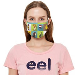 Egypt-travel-items-icons-set-flat-style Cloth Face Mask (adult)