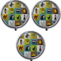 Egypt-travel-items-icons-set-flat-style Mini Round Pill Box (Pack of 3) View1