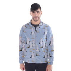 Cute-seagulls-seamless-pattern-light-blue-background Men s Windbreaker