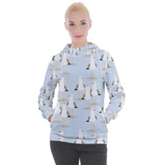 Cute-seagulls-seamless-pattern-light-blue-background Women s Hooded Pullover