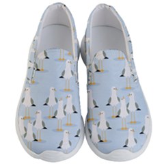 Cute-seagulls-seamless-pattern-light-blue-background Men s Lightweight Slip Ons