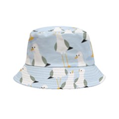 Cute-seagulls-seamless-pattern-light-blue-background Bucket Hat