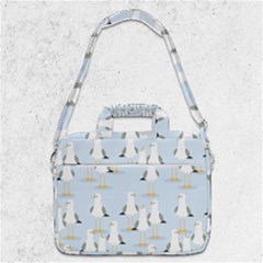 Cute-seagulls-seamless-pattern-light-blue-background Macbook Pro 13  Shoulder Laptop Bag 