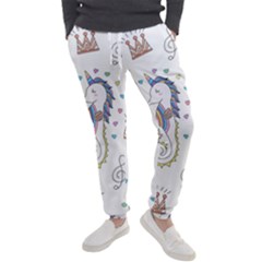 Seamless-pattern-cute-unicorn-cartoon-hand-drawn Men s Jogger Sweatpants