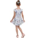 Seamless-pattern-cute-unicorn-cartoon-hand-drawn Kids  Cap Sleeve Dress View2