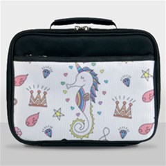 Seamless-pattern-cute-unicorn-cartoon-hand-drawn Lunch Bag