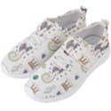 Seamless-pattern-cute-unicorn-cartoon-hand-drawn Men s Velcro Strap Shoes View2