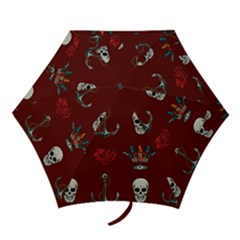 Tattoo-old-school-background-pattern Mini Folding Umbrellas