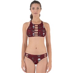 Tattoo-old-school-background-pattern Perfectly Cut Out Bikini Set