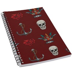 Tattoo-old-school-background-pattern 5 5  X 8 5  Notebook