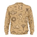 Egyptian-seamless-pattern-symbols-landmarks-signs-egypt Men s Sweatshirt View2