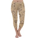 Egyptian-seamless-pattern-symbols-landmarks-signs-egypt Capri Winter Leggings  View1